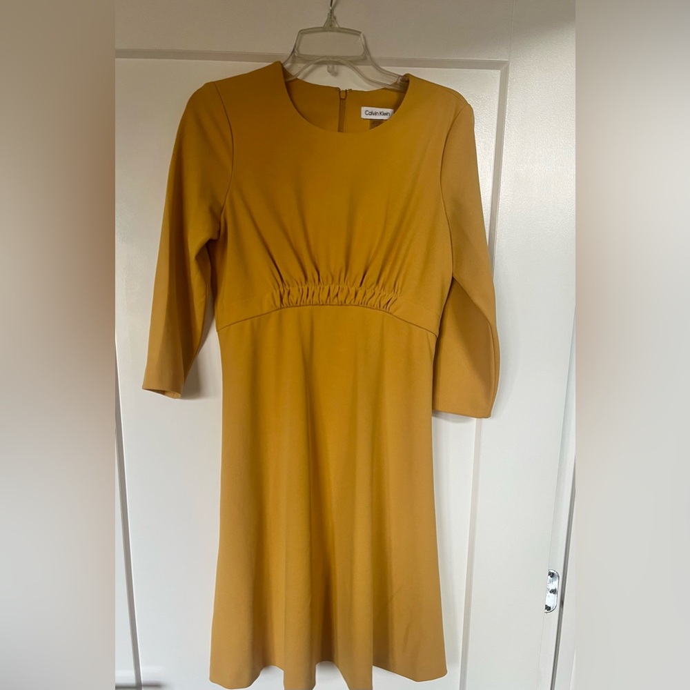Calvin Klein yellow dress